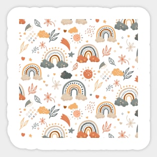 Rainbow Pattern for Fall Sticker